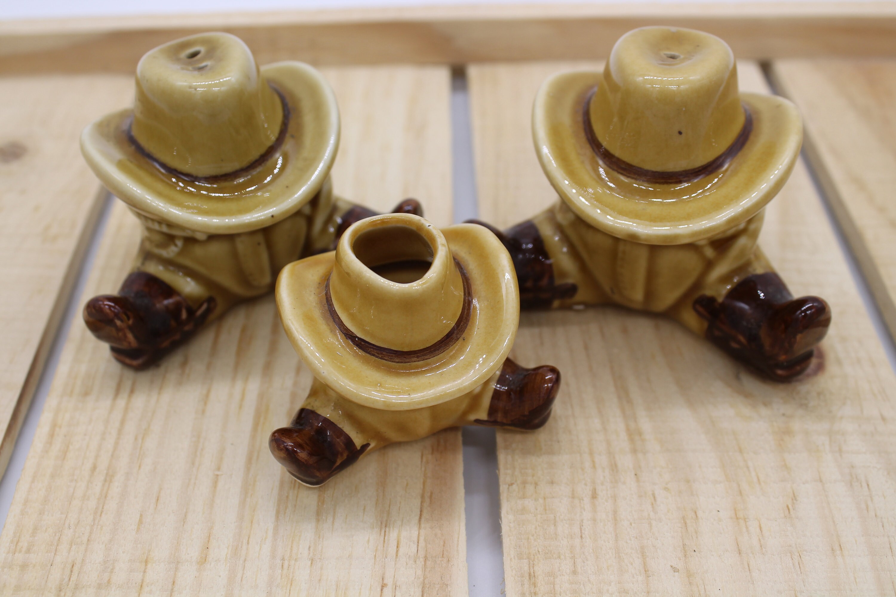 Cowboy Hat and Boots Salt and Pepper Shaker set with Toothpick Etsy