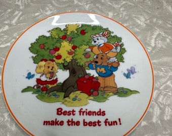 The Get Along Gang 1984 Lasting Lasting Memories Plate Best Friends Make The Best Fun