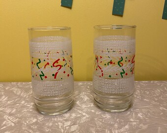 Seasons Greetings Pepsi Glasses Set of Two