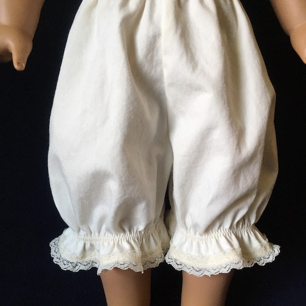 Handmade bloomers, 100% unbleached cotton, for your 18 inch doll