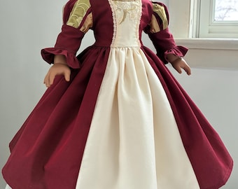 Handmade Renaissance Gown or Princess Dress - for your 18 inch doll