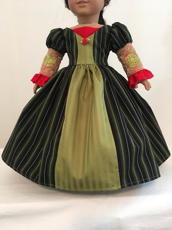 One-of-a-kind Handmade Spanish style Renaissance Gown or Princess Dress for your 18 inch doll