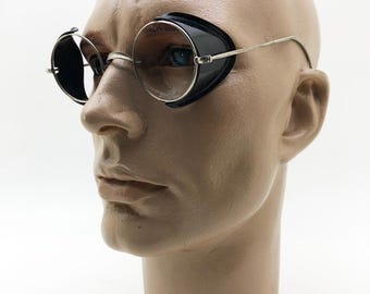 30er 40er Jahre Vintage Folding GOGGLES Brille Sonnenbrille Brille Classicholzer Hot Rod