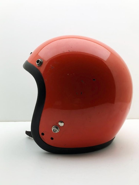 BELL 500-TX Vintage Orange Classic Open Face 60's Helmet 500TX