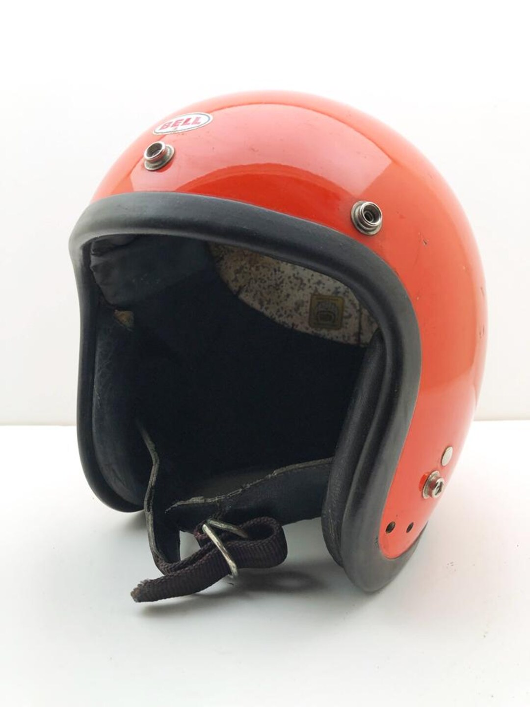BELL 500-TX Vintage Orange Classic Open Face 60's Helmet 500TX