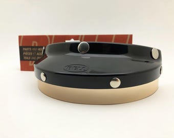 BELL 520 Customized Visor Peak Helmet Custom 500 TX Magnum Vintage – Black/Light Brown Colour