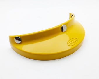 New Bell 520 Customized Yellow Helmet Visor Peak 500 TX Super Magnum