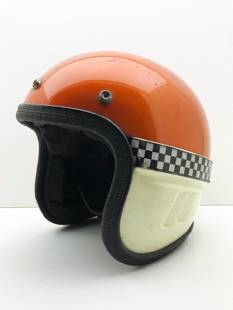 Motorcycle Helmet 1960s - Etsy Canada