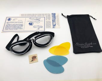 Neue AVIATOR 4600 Brille L. Jeantet Classic Motorrad Car Chrome Metal