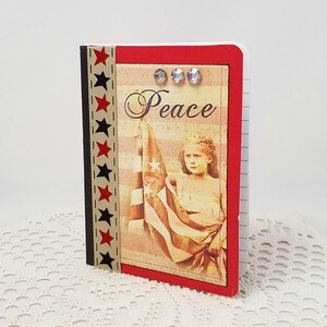 Peace Mini Journal - Mini Notebook - Patriotic Mini Journal - Americana Journal - Small Journal - Americana Notebook - Small Notebook