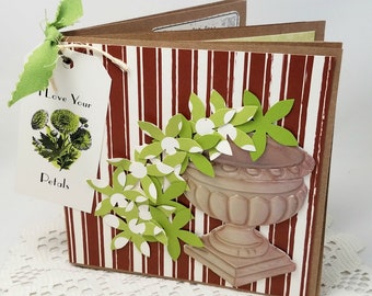 Floral Journal - Mixed Media Journal - Kraft Journal - Floral Notebook - Mixed Media Notebook - Kraft Notebook - Green Journal - Green Book