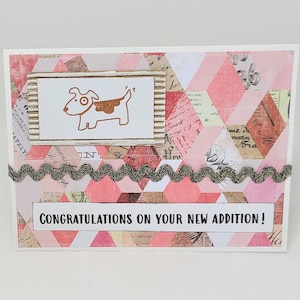 Congratulations on Your New Addition Dog Adoption Card Dog Rescue Card Dog Lover's Card Dog Card Card for Dog Lovers New Dog image 1