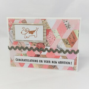 Congratulations on Your New Addition Dog Adoption Card Dog Rescue Card Dog Lover's Card Dog Card Card for Dog Lovers New Dog image 3