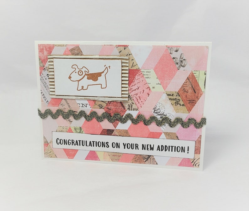 Congratulations on Your New Addition Dog Adoption Card Dog Rescue Card Dog Lover's Card Dog Card Card for Dog Lovers New Dog image 3