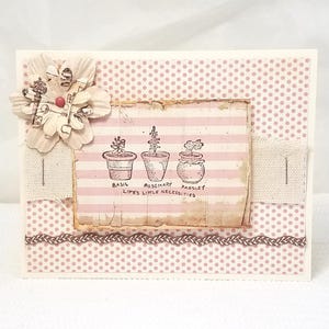 Las pequeñas necesidades de la vida - Tarjeta de jardín de hierbas - Tarjeta de hierbas - Tarjeta para jardinero - Tarjeta rosa - Tarjeta para ella - Tarjeta de jardín - Tarjeta de planta de hierbas