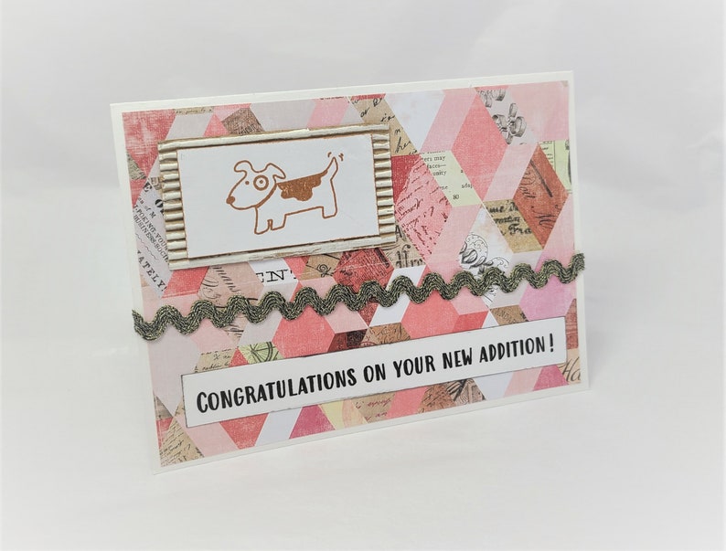 Congratulations on Your New Addition Dog Adoption Card Dog Rescue Card Dog Lover's Card Dog Card Card for Dog Lovers New Dog image 2
