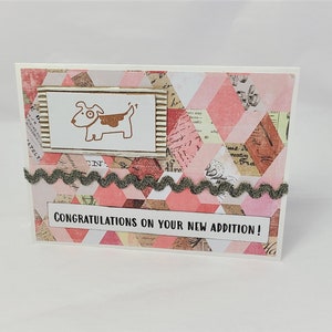 Congratulations on Your New Addition Dog Adoption Card Dog Rescue Card Dog Lover's Card Dog Card Card for Dog Lovers New Dog image 4