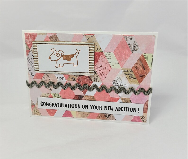 Congratulations on Your New Addition Dog Adoption Card Dog Rescue Card Dog Lover's Card Dog Card Card for Dog Lovers New Dog image 4