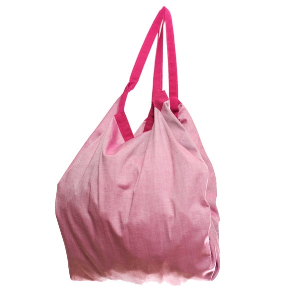 bag, cotton bag, bag, cotton bag, beach bag, trip backpack, pink bag, linen bag, fuchsia bag, out of town trip