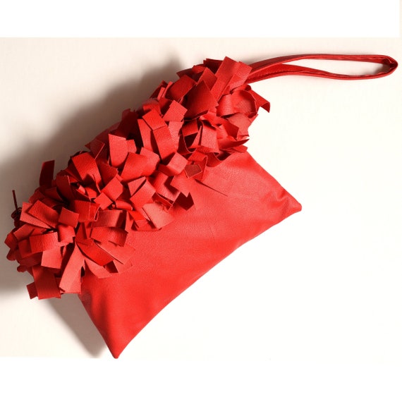 Pochette Red Pochette Faux Leather Pochette Faux Leather