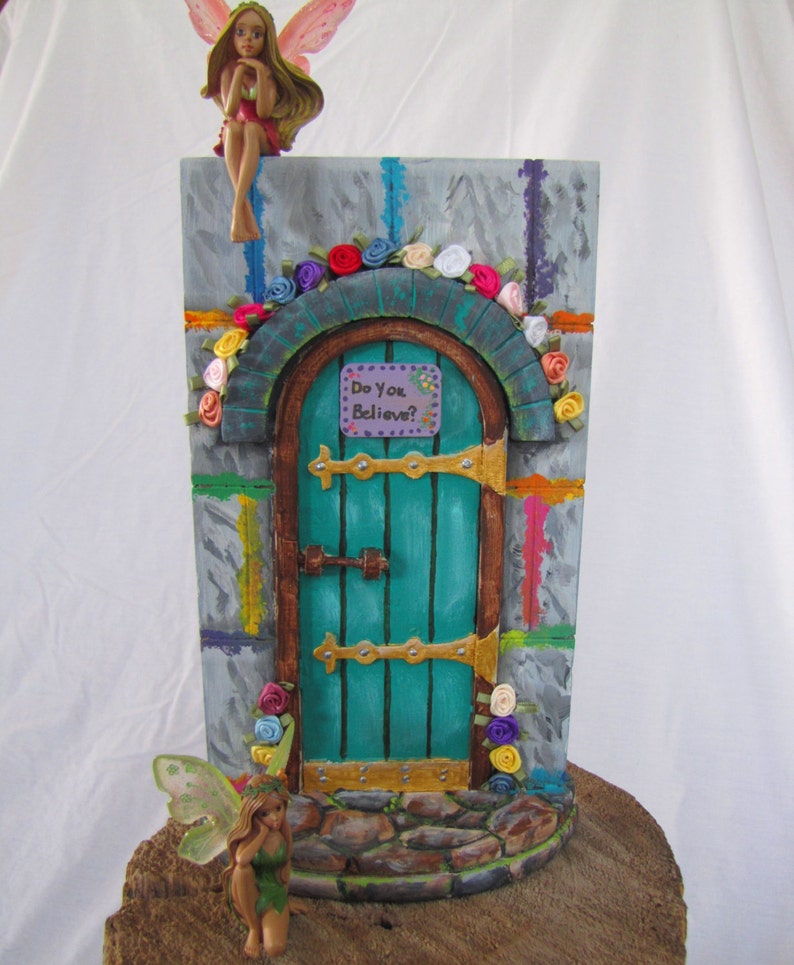 Hand Painted Fairy Door Gateway To Enchantment