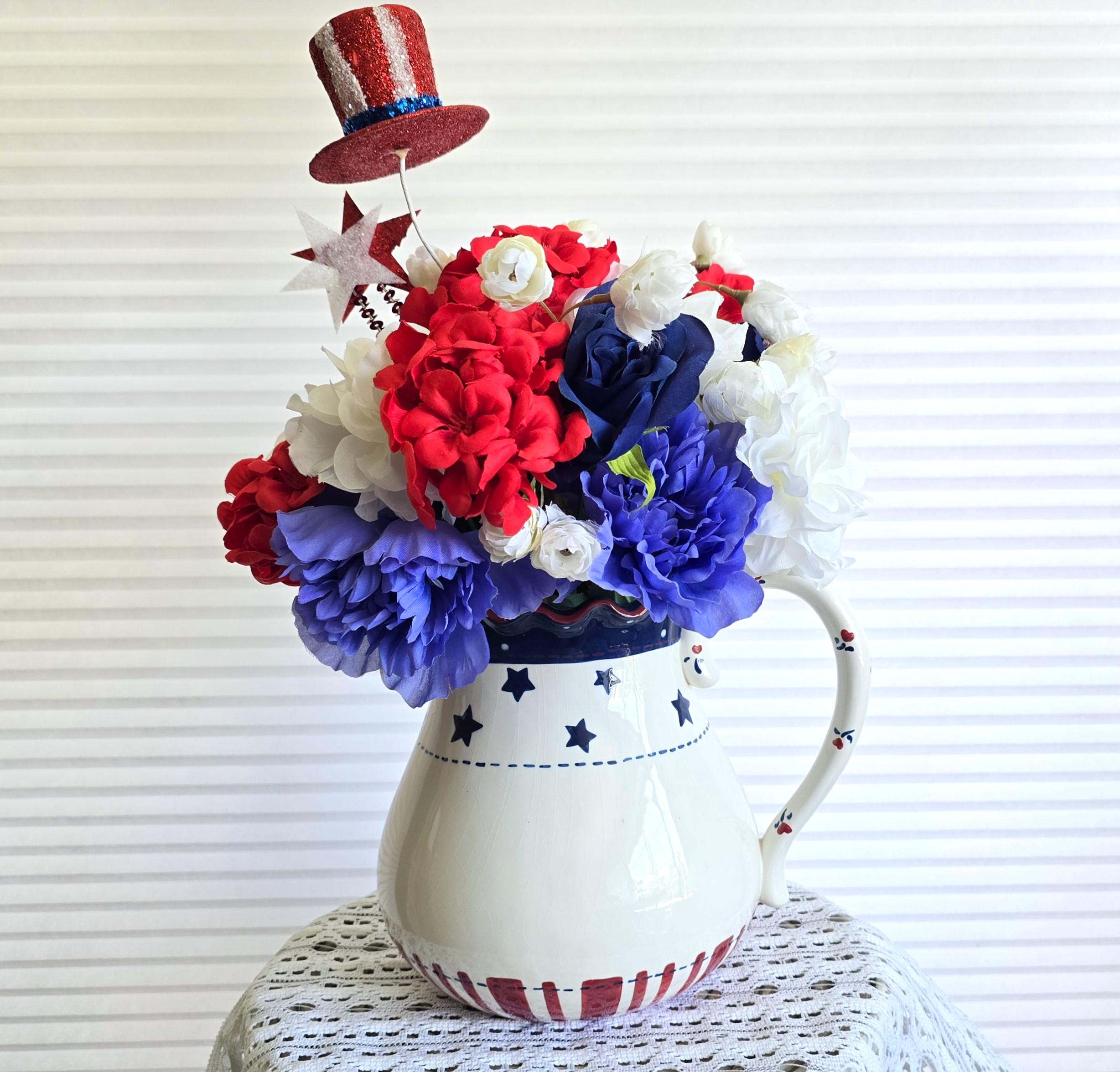 tricolore Blue RED White 花瓶 16