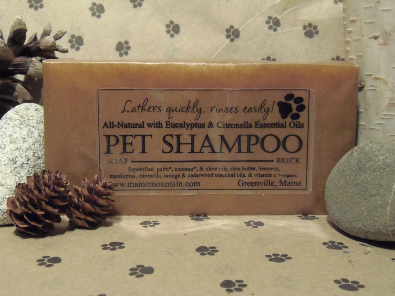 18oz Brick of All Natural Pet Shampoo Bar Soap | Etsy
