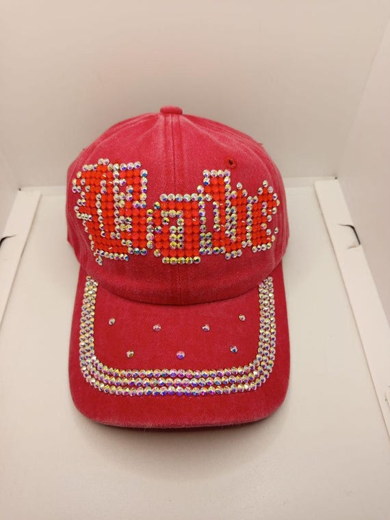 Handmade bedazzled hat Captain Hat Iridescent Rhinestones | Masquerade Store main image 4