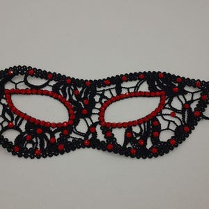 Lace Black Rhinestones Woman Mask Masquerade Ball Mask Halloween Ladies Mask Half Face Mask Black Blindfold
