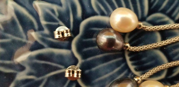 Beautiful vintage freshwater pearl dangle earring… - image 5