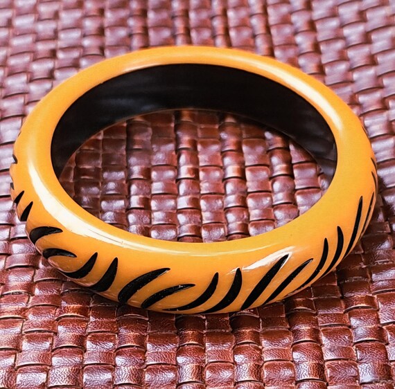 Bakelite bangles/fall bakelite bangle/butterscotc… - image 3