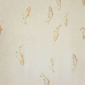 Vintage fish wallpaper