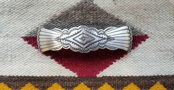 Sterling silver barrette/vintage sterling silver b