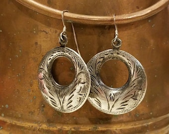 Vintage sterling silver earrings.