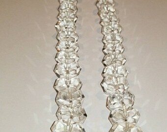 Vintage Faceted rock crystal necklace