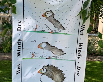 Toalha de chá Puffin de Jane Donnelly