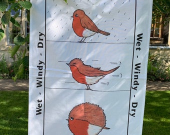 Robin Tea towel by Jane Donnelly