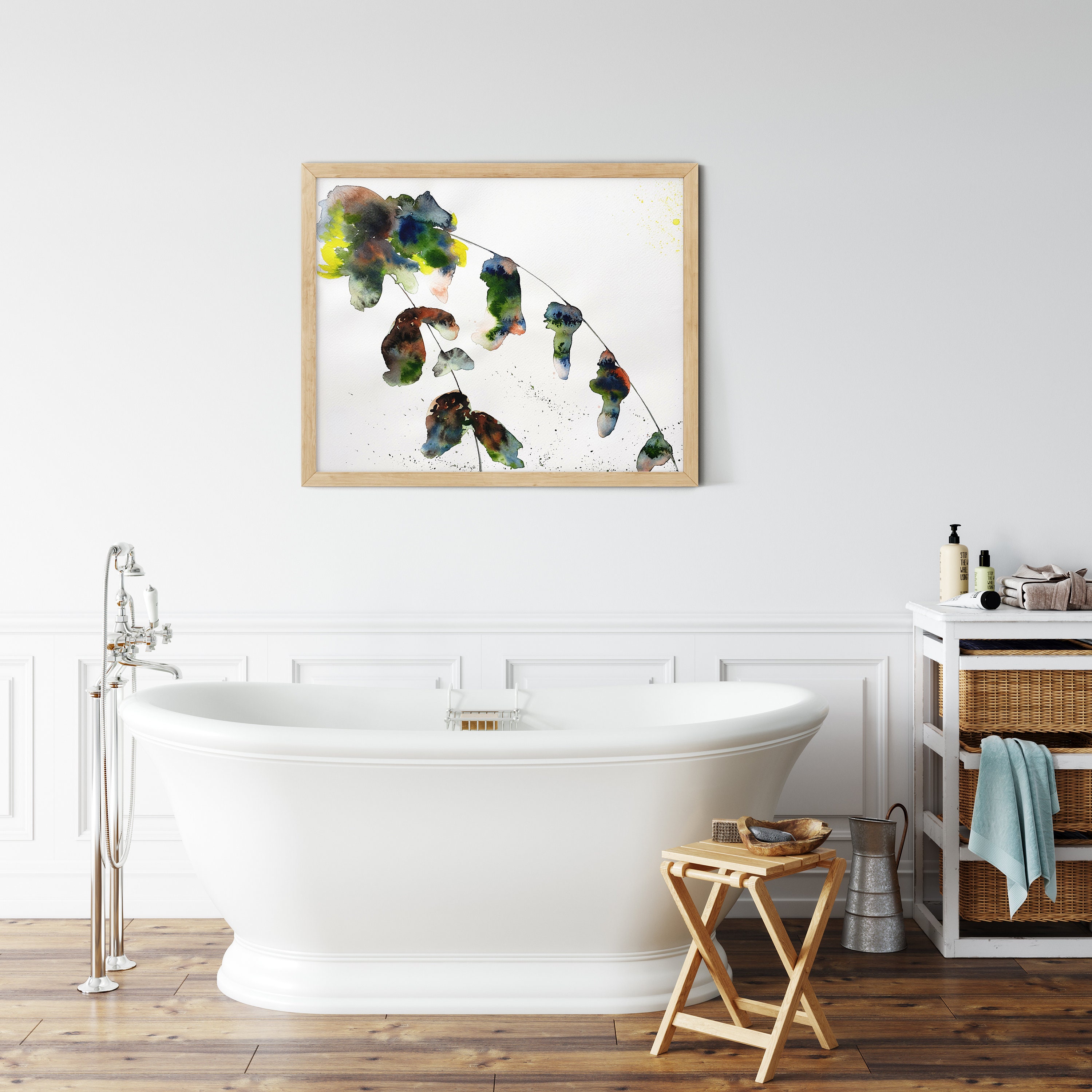 Botanical Wall Art Prints / Abstract Plant Fine Art Print / | Etsy