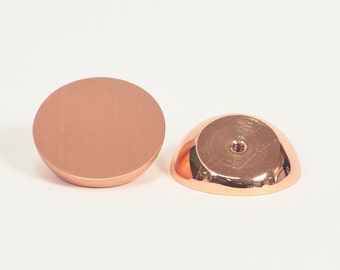 Copper Pre-Raphaelite flat-cut knob