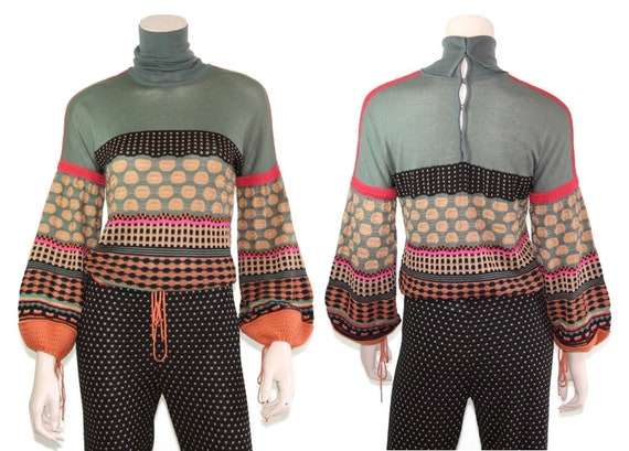 Vintage Missoni wool knit athletic jogger jumpsui… - image 9