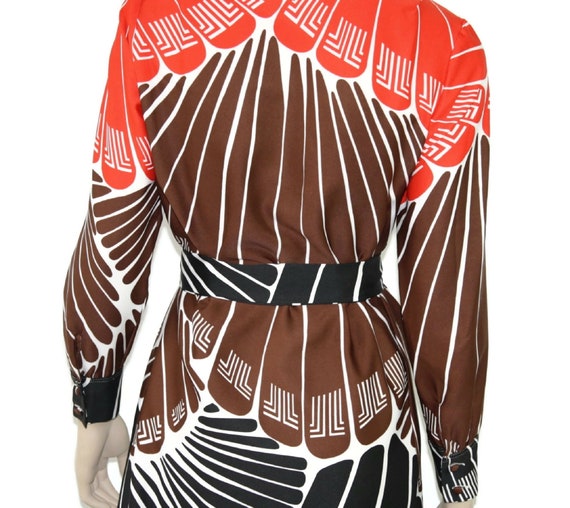 Vintage 1970s Lanvin mod logo shirt dress, 70s mo… - image 6