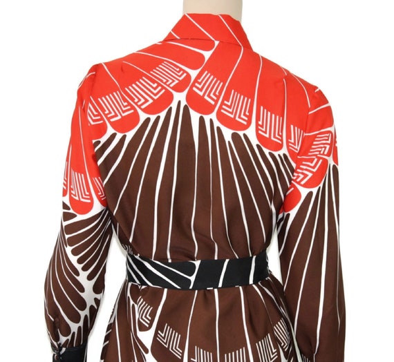Vintage 1970s Lanvin mod logo shirt dress, 70s mo… - image 8