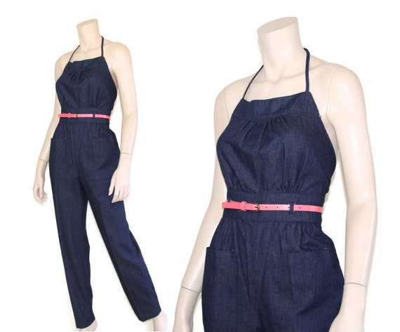 70s jean jumpsuit
