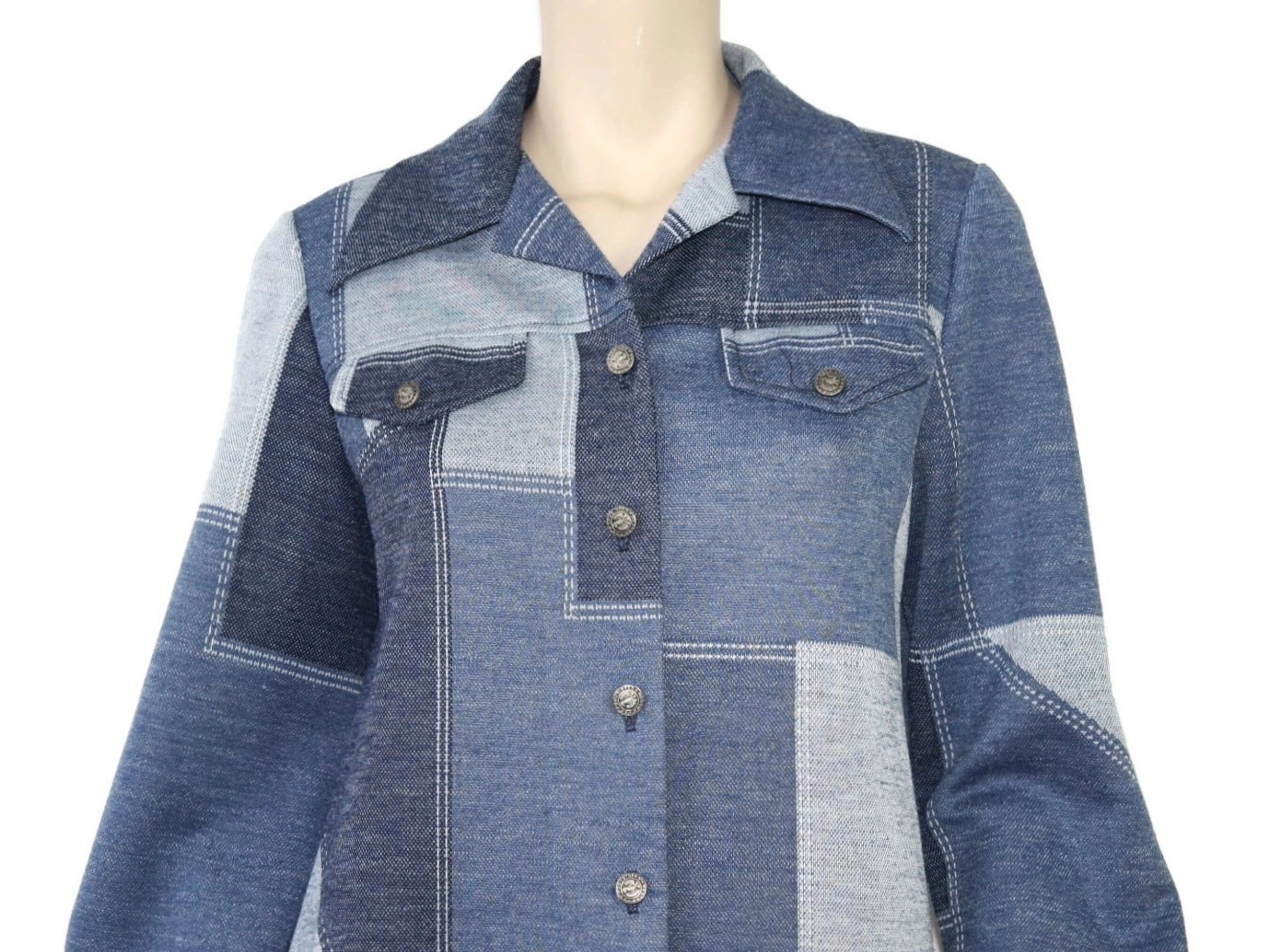 ジャケット・アウター 70's patchwork denim higanTokyo Vintage 70's Patchwork Denim Jacket // Made in France