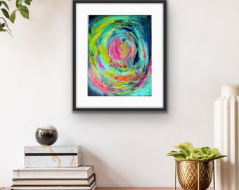 Abstract Painting - Escaping Darkness Art - Colorful Wall Art on Canvas - Original Art Work