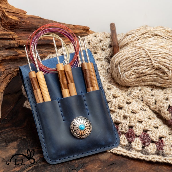 Practical handy case for crochets ,interchangeable circular knitting needles