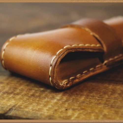 Spanish Brown Leather Fountain Pen or Pencil Case Etsy