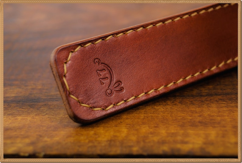 Spanish brown leather fountain pen or pencil case Etsy