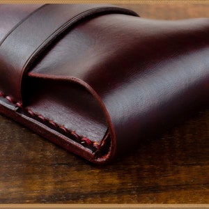 Maroon Leather Case With Divider for 3 Fountain Pens - Etsy