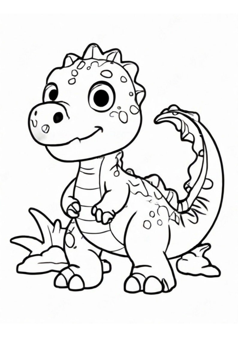 Coloring Pages Dinosaur, Coloring Book Dinosaur, Children Coloring Books Gifts for Kids image 7